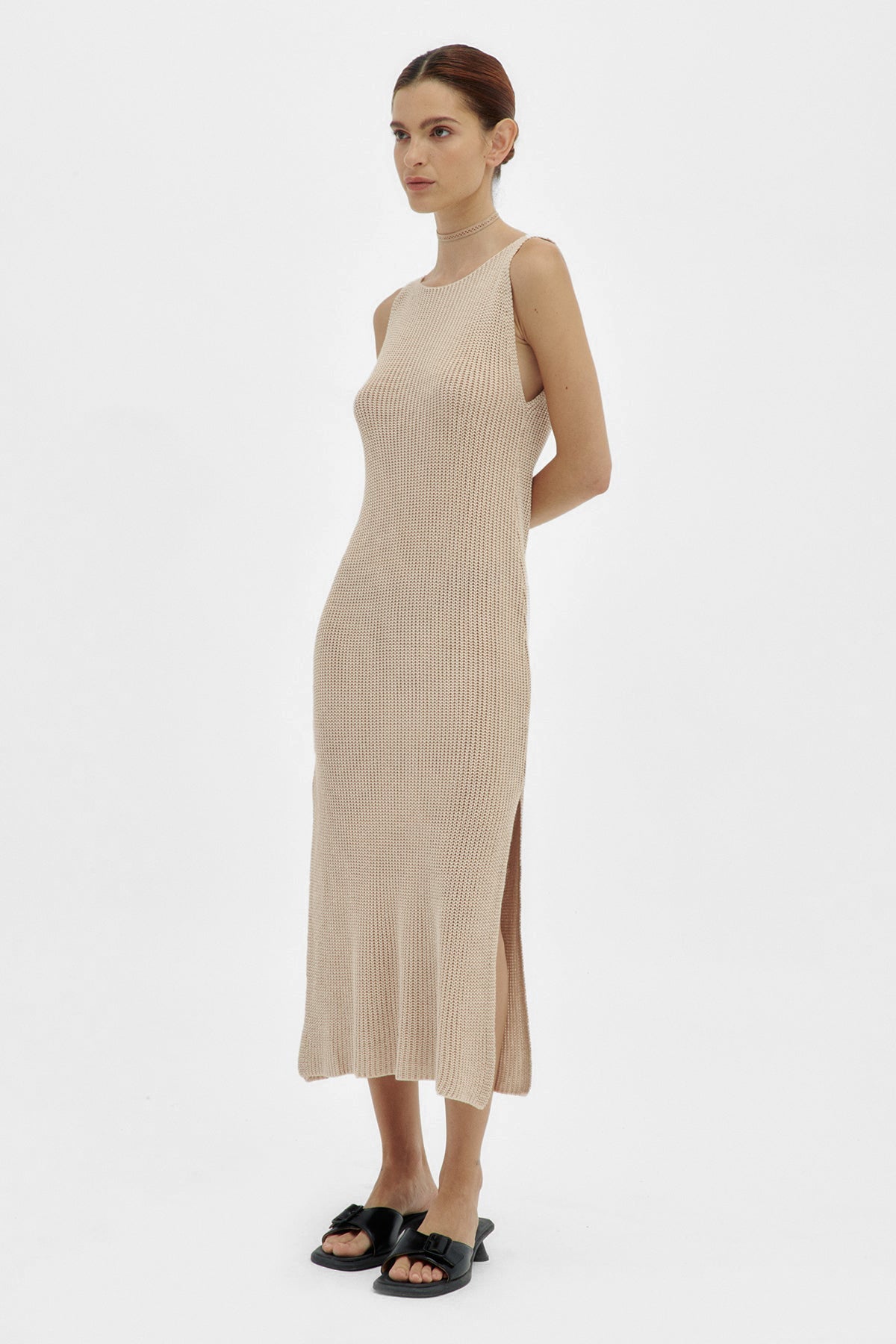 Vestido Eli Tejido Latte - Polonio Uruguay