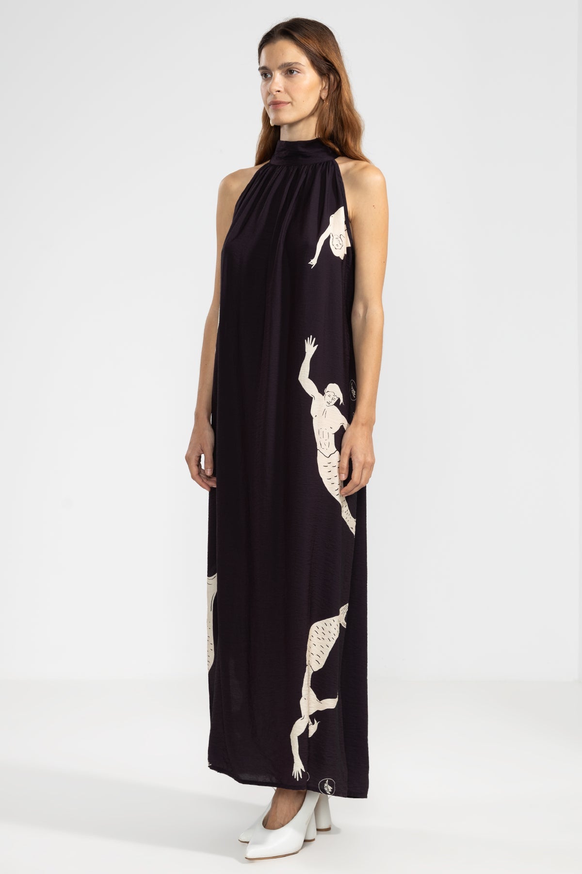 Vestido Halter Michu Mermaid Black - Polonio Uruguay