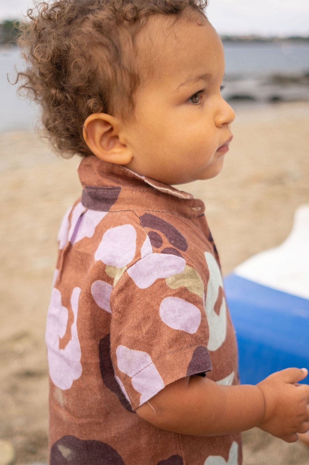 Spotted Bebé Shirtsuit Lino