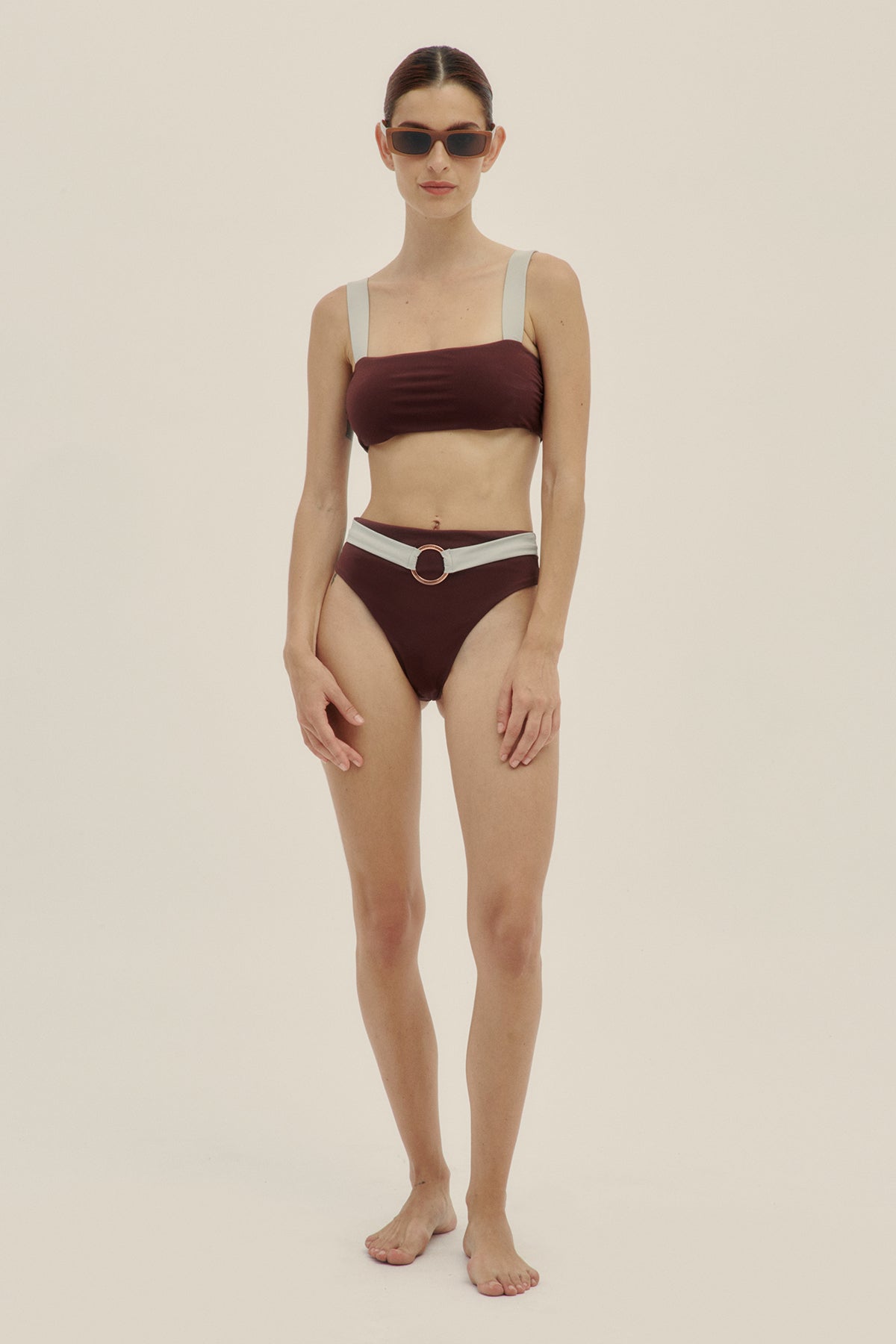 Belt Bikini Bottom Merlot - Polonio