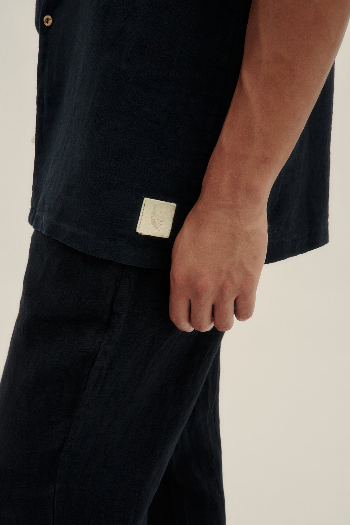 Black Premium Linen Men Pants - Polonio