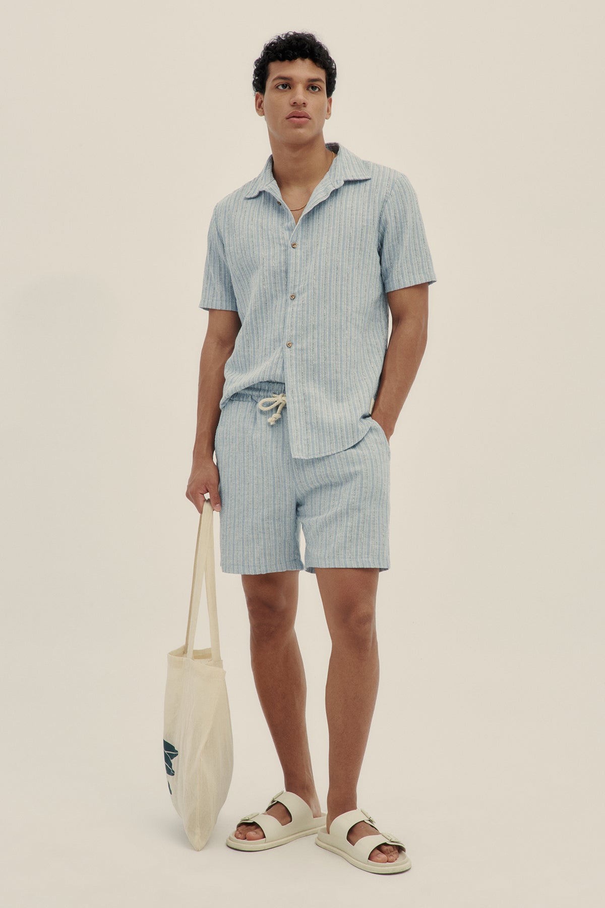 Blue Tonal Men Shorts - Polonio