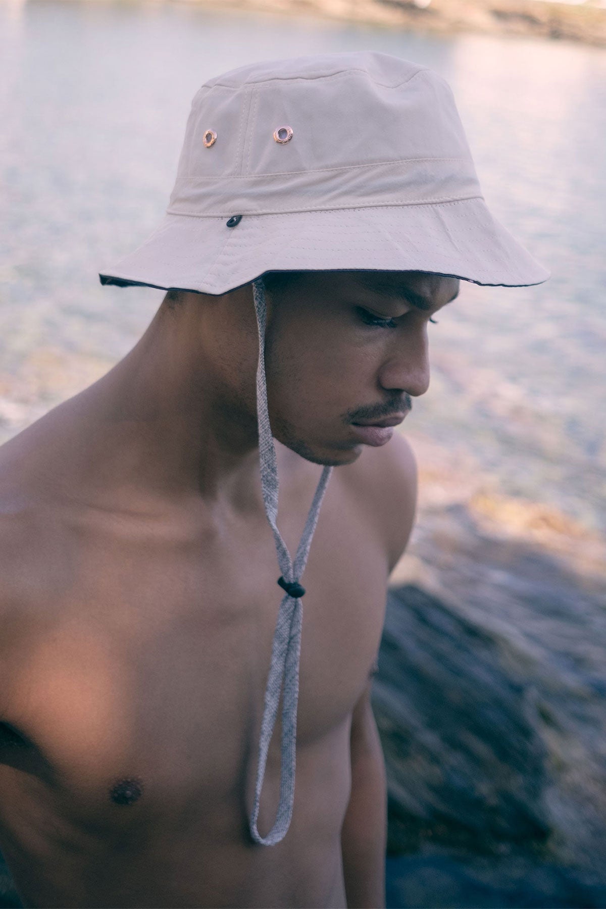 Bone Bucket Hat Reversible