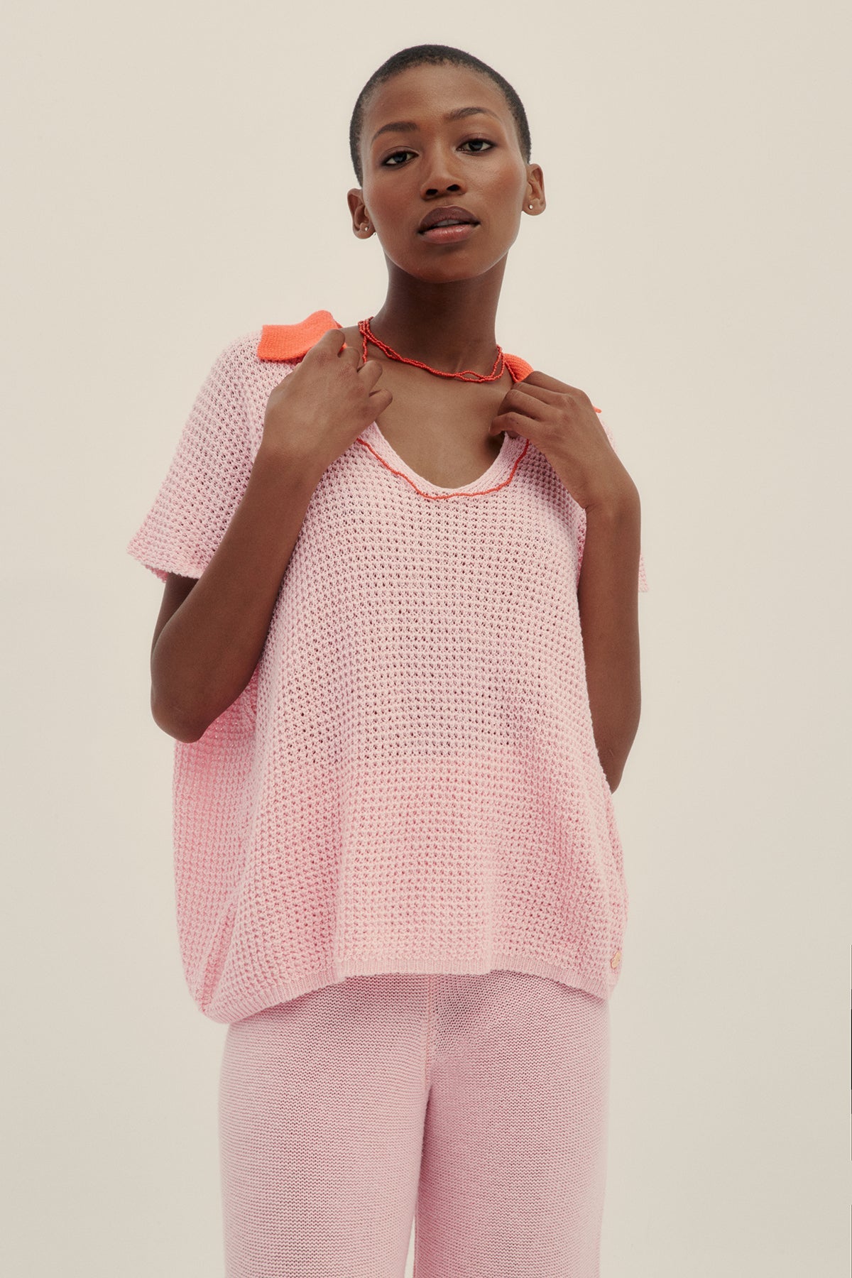 Bubblegum Lu Knit Top - Polonio