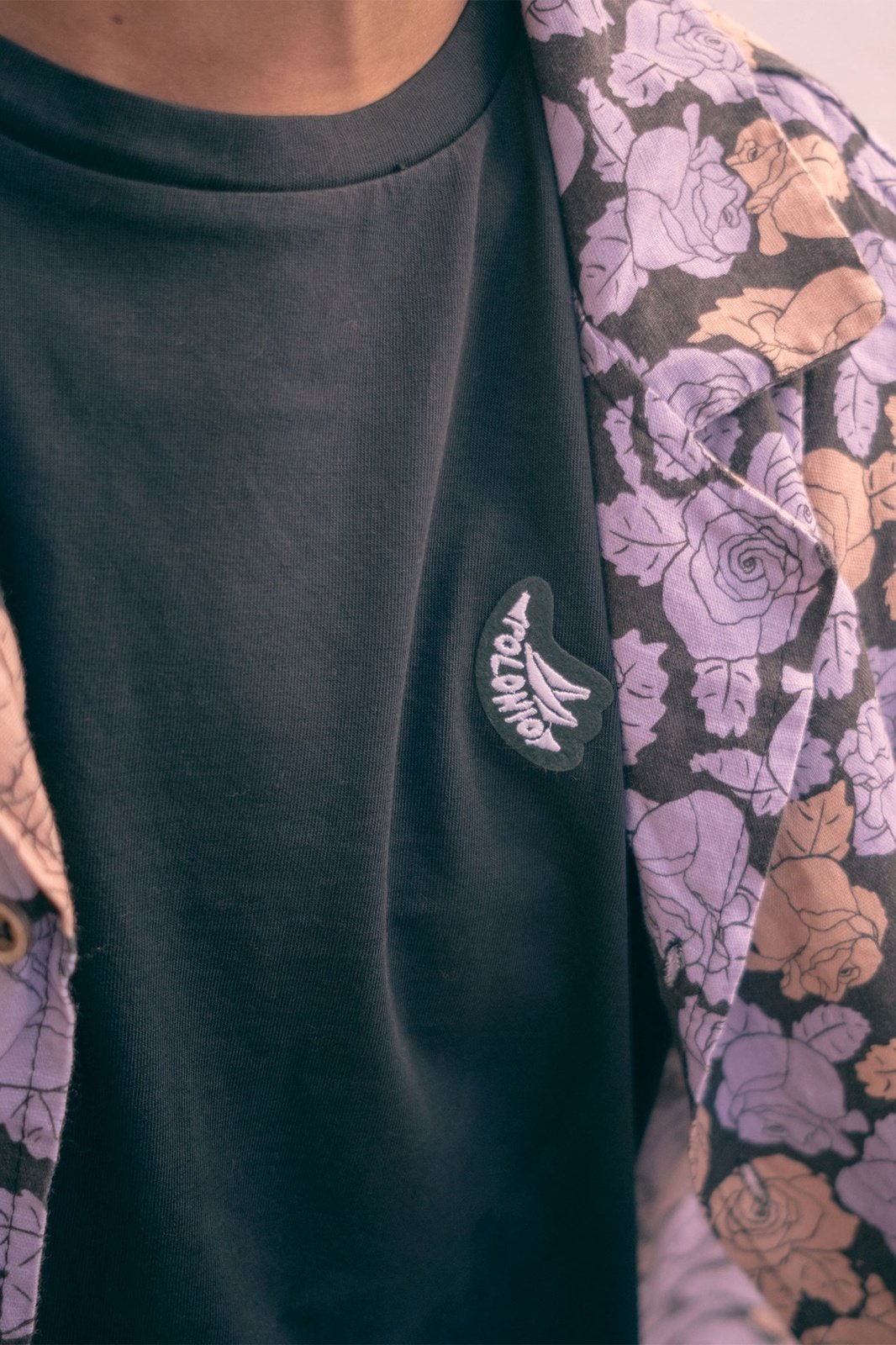 Rose Camisa de Lino Camp-Collar
