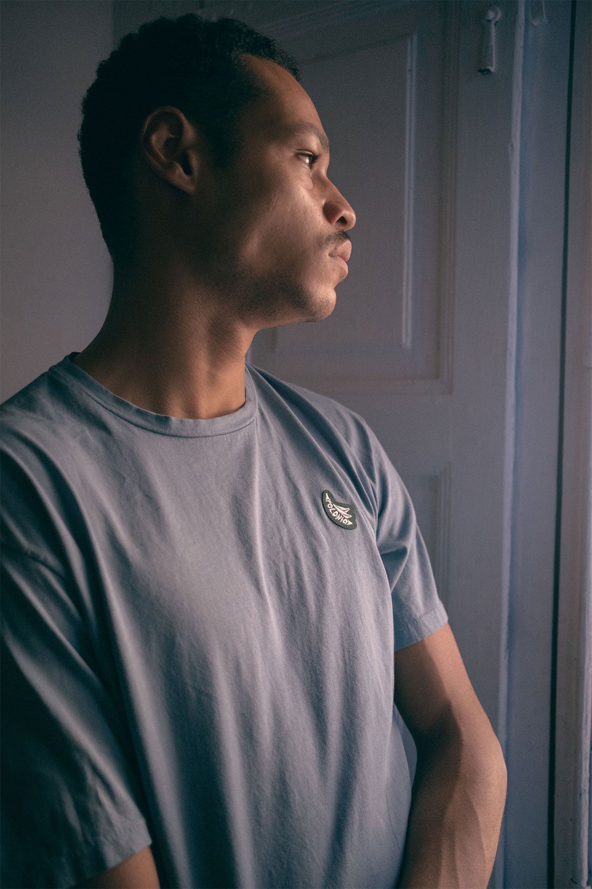 Denim T-Shirt Algodón Polonio