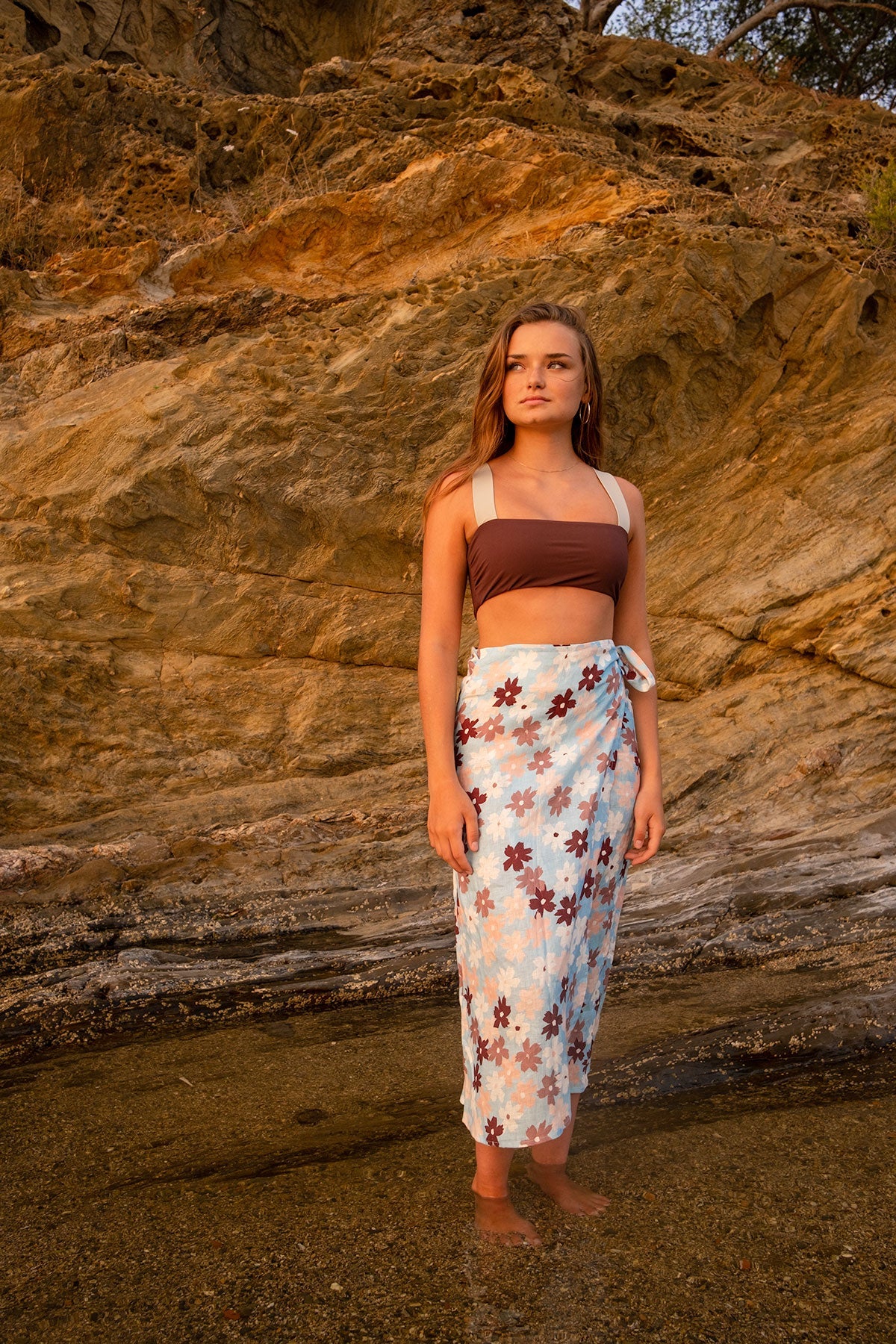 Falda Long Skirt Flowerbed