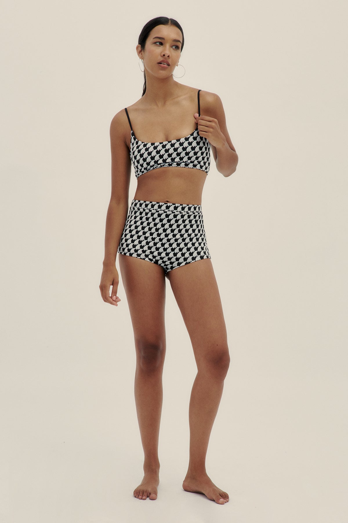 Jacquard Banana Sol Top - Polonio