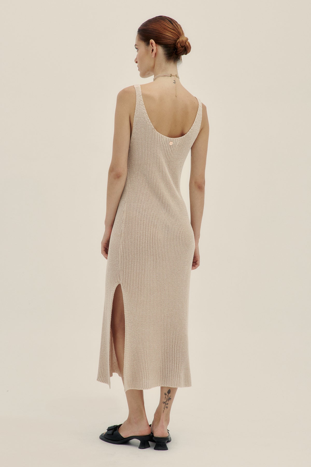 Latte Eli Knit Dress - Polonio