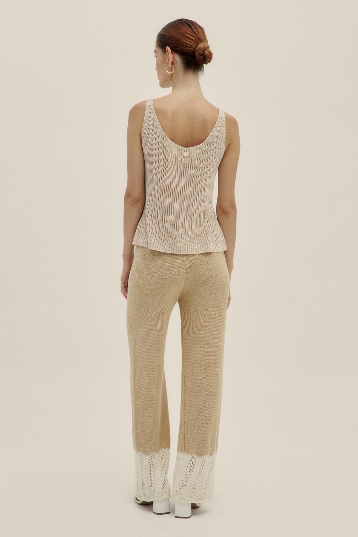 Latte Eli Knit Top - Polonio