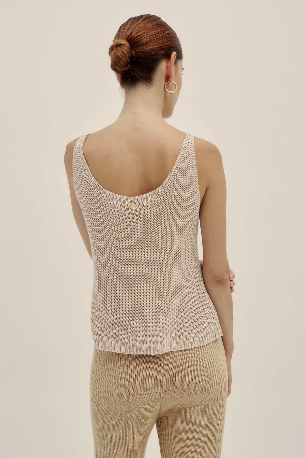 Latte Eli Knit Top - Polonio