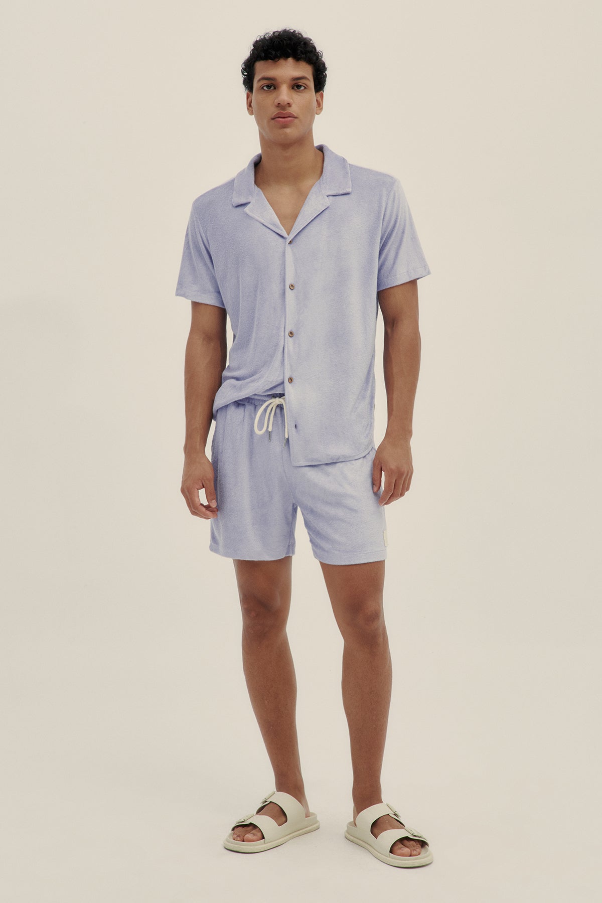 Camisa Terry Lavanda - Polonio Uruguay