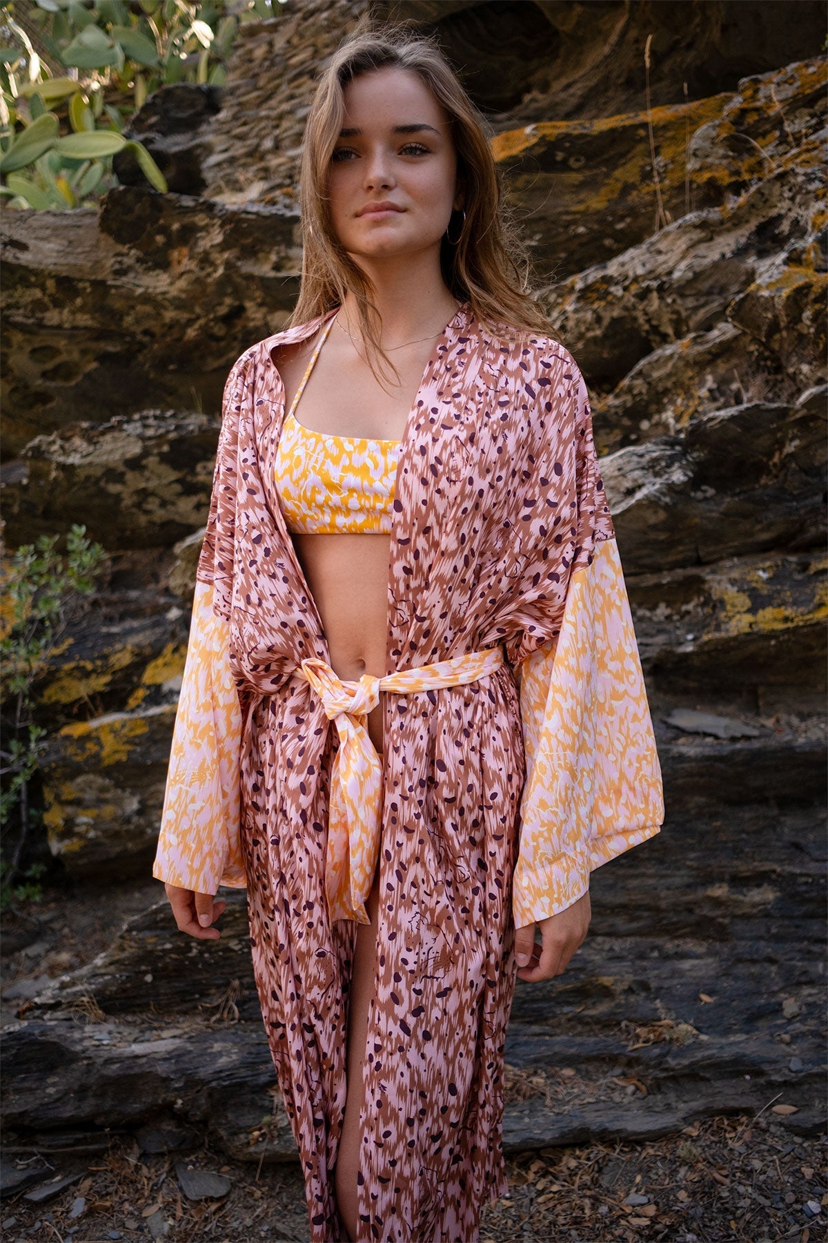 Lu Kimono Cat Camel