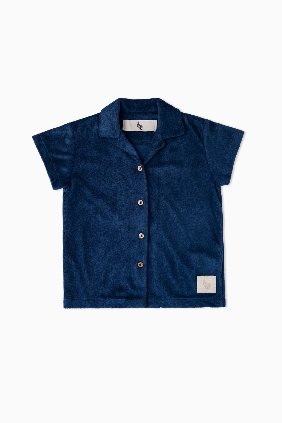 Navy Towel Kids Shirt - Polonio