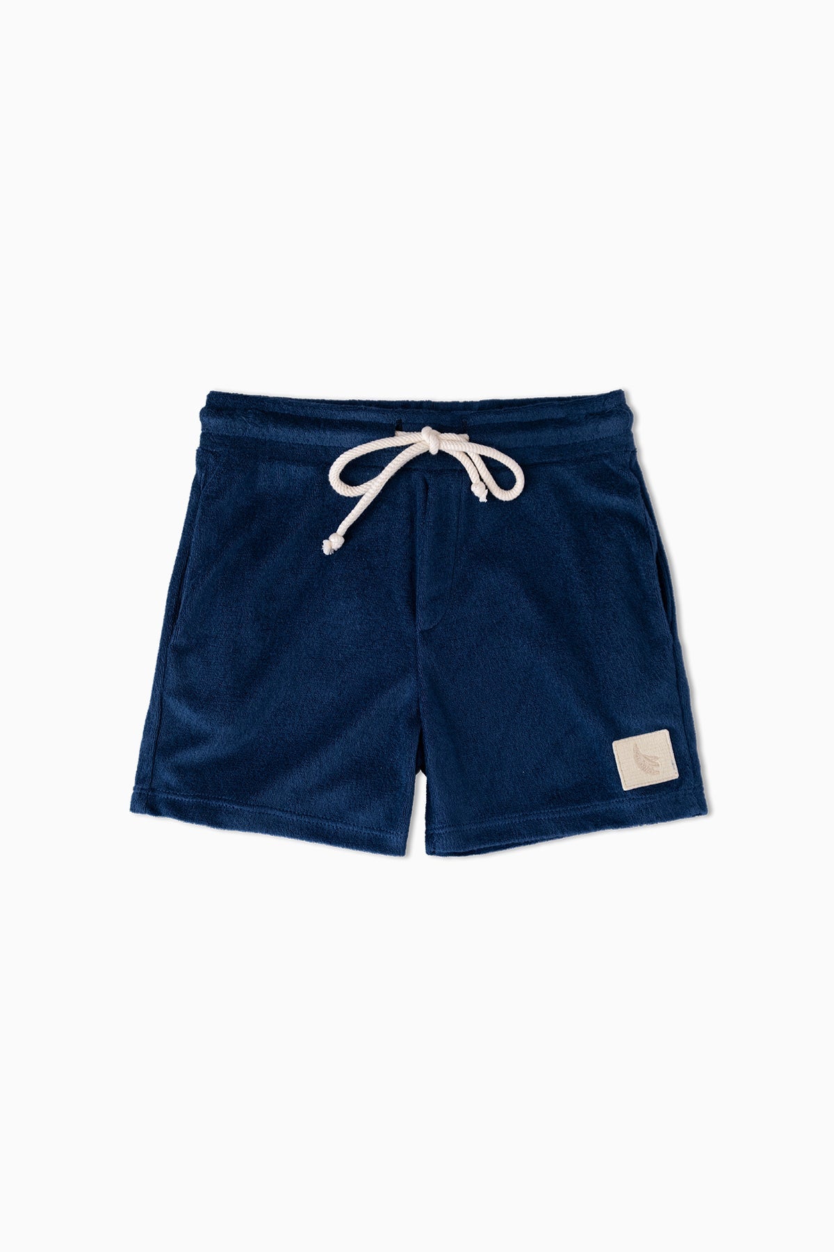 Navy Towel Kids Short - Polonio