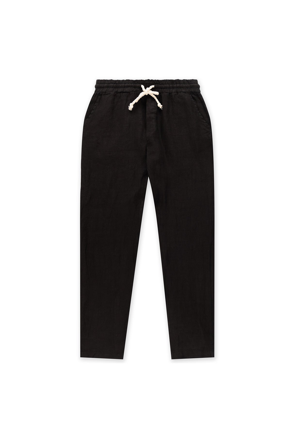 Negro Pantalón de Lino