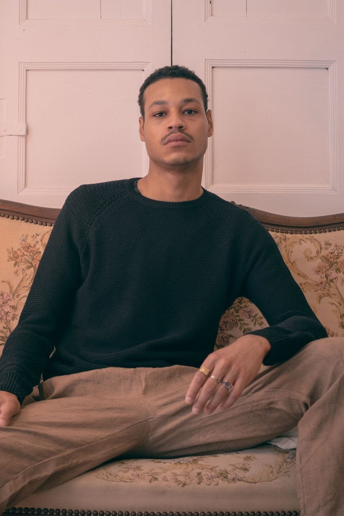 Negro Sweater Merino Crew