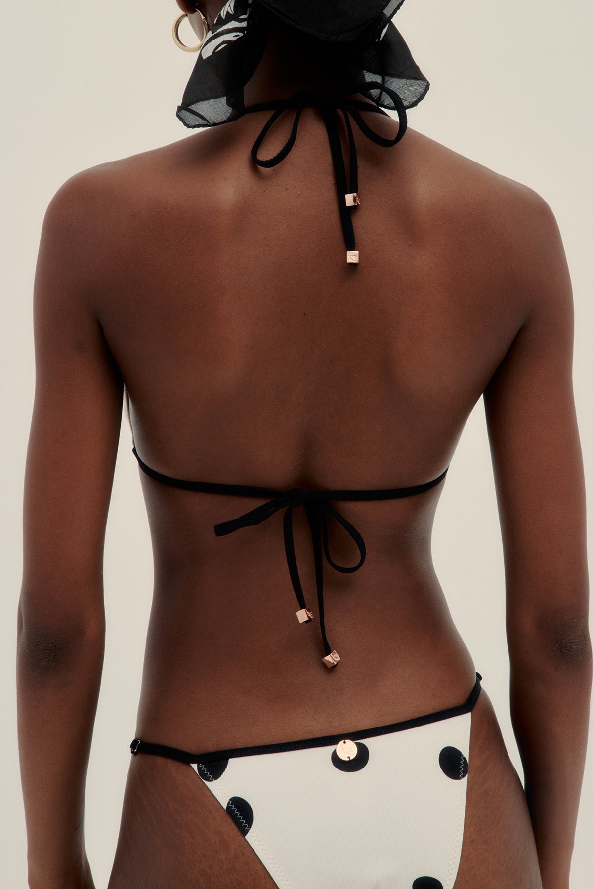Polka Triangle Bikini Top