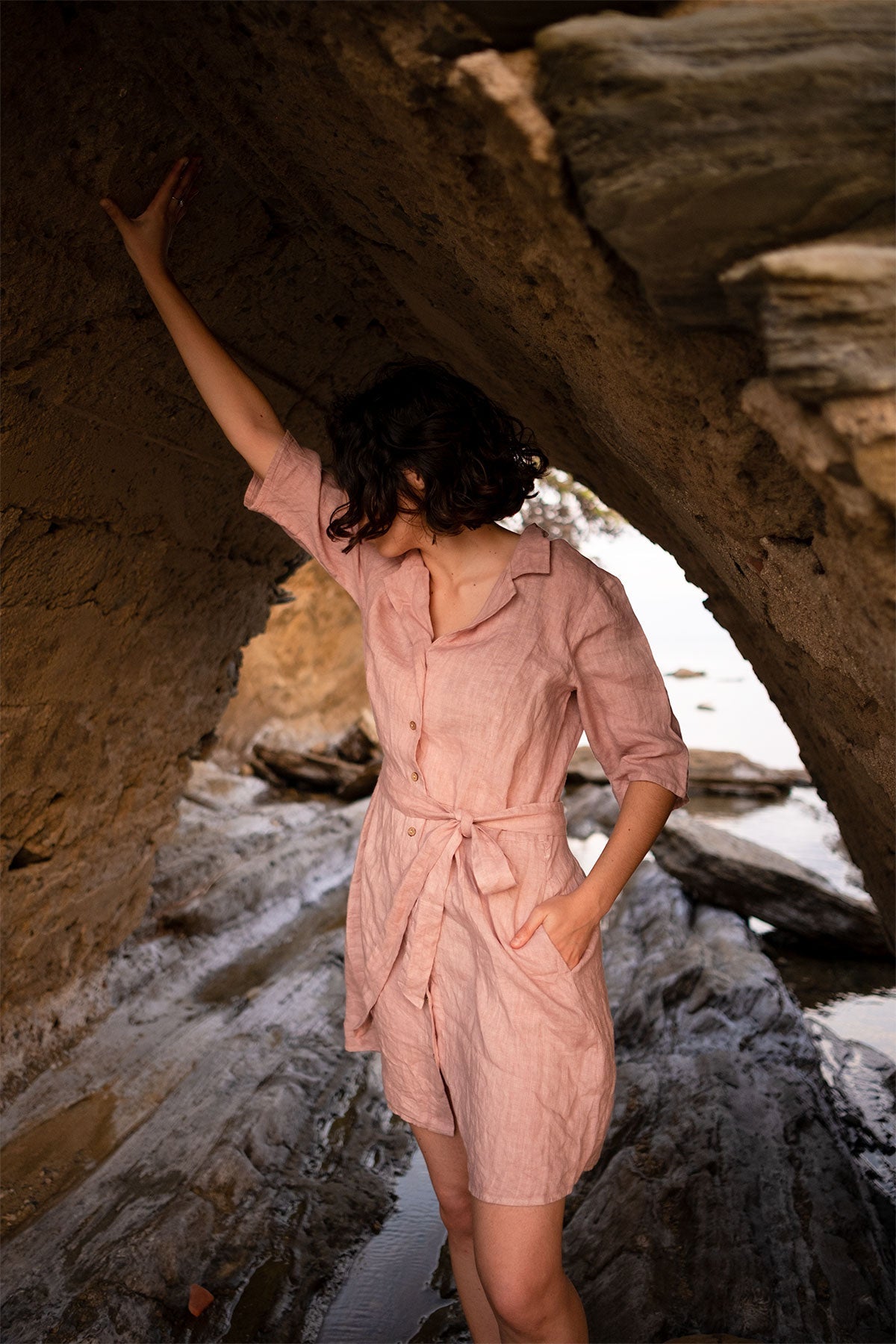 Rosa Camp-Collar Dress