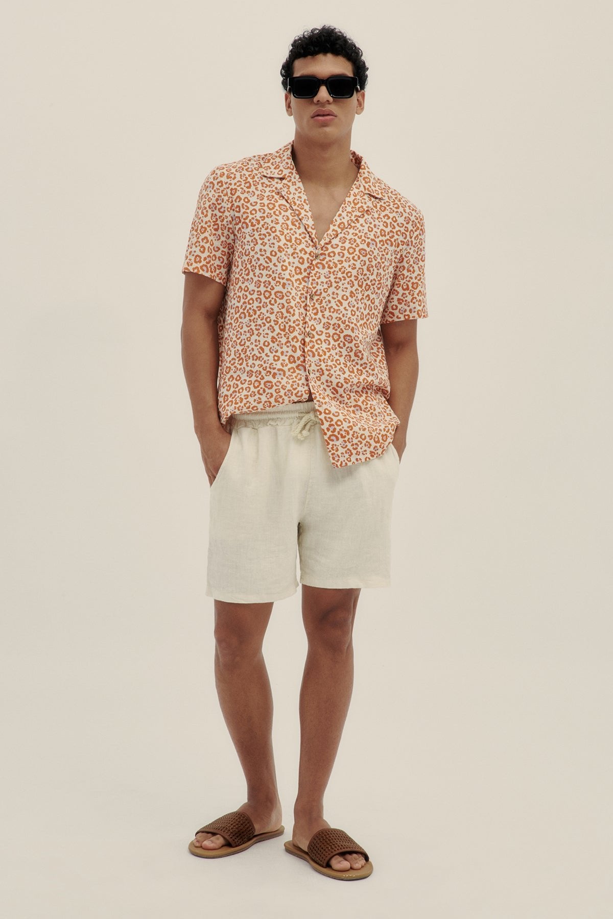Sand Camp-Collar Shirt - Polonio