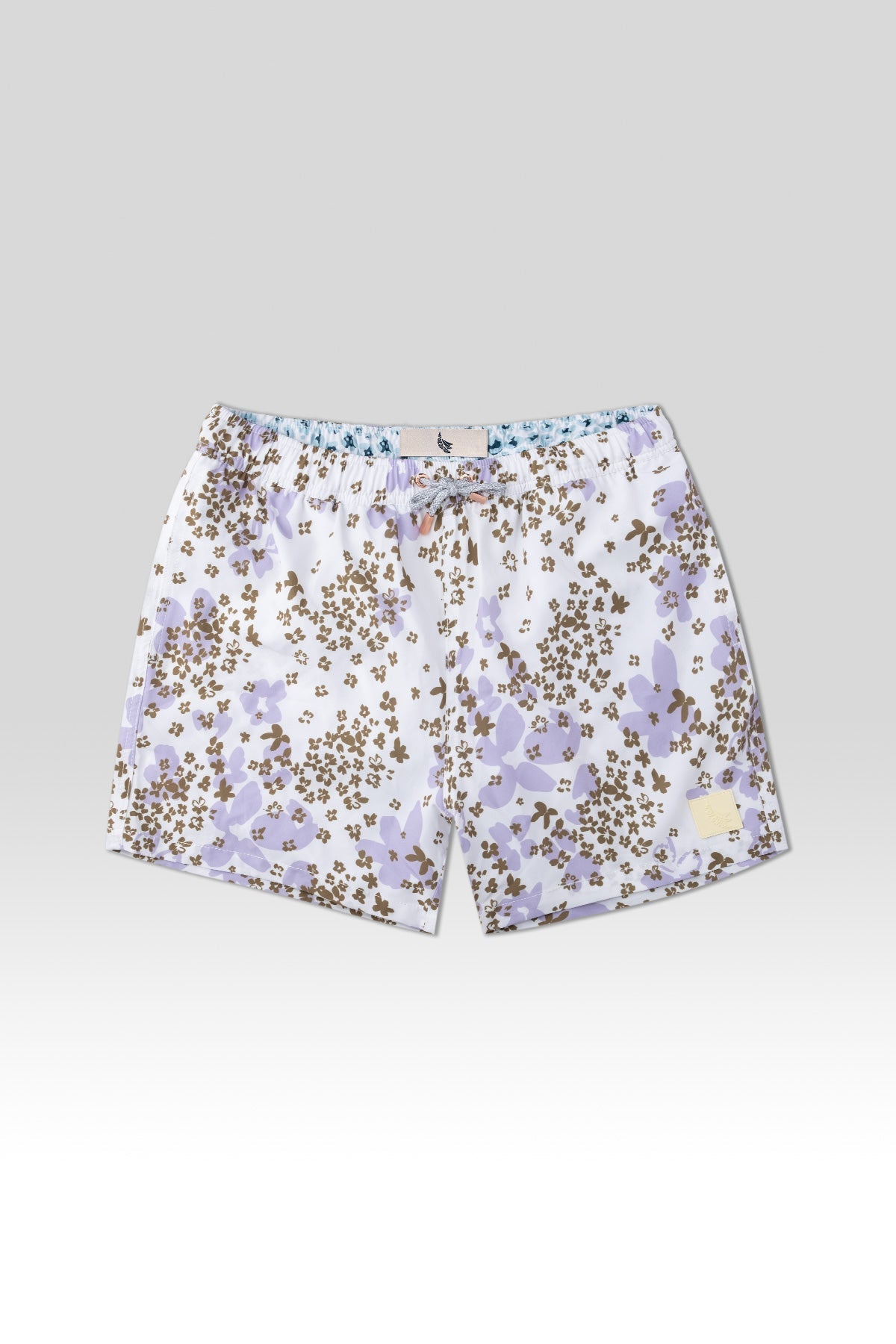 Short de Baño Classic Blossom White - Polonio