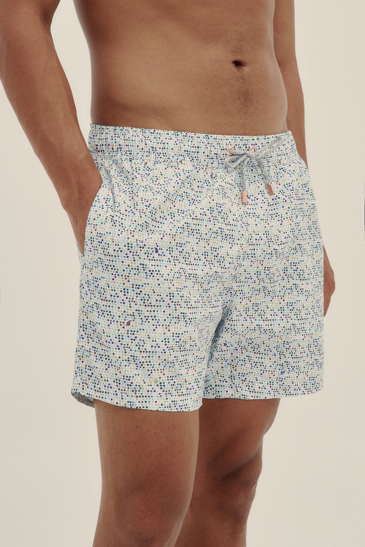 Short de Baño Classic Stipple Multi - Polonio Uruguay