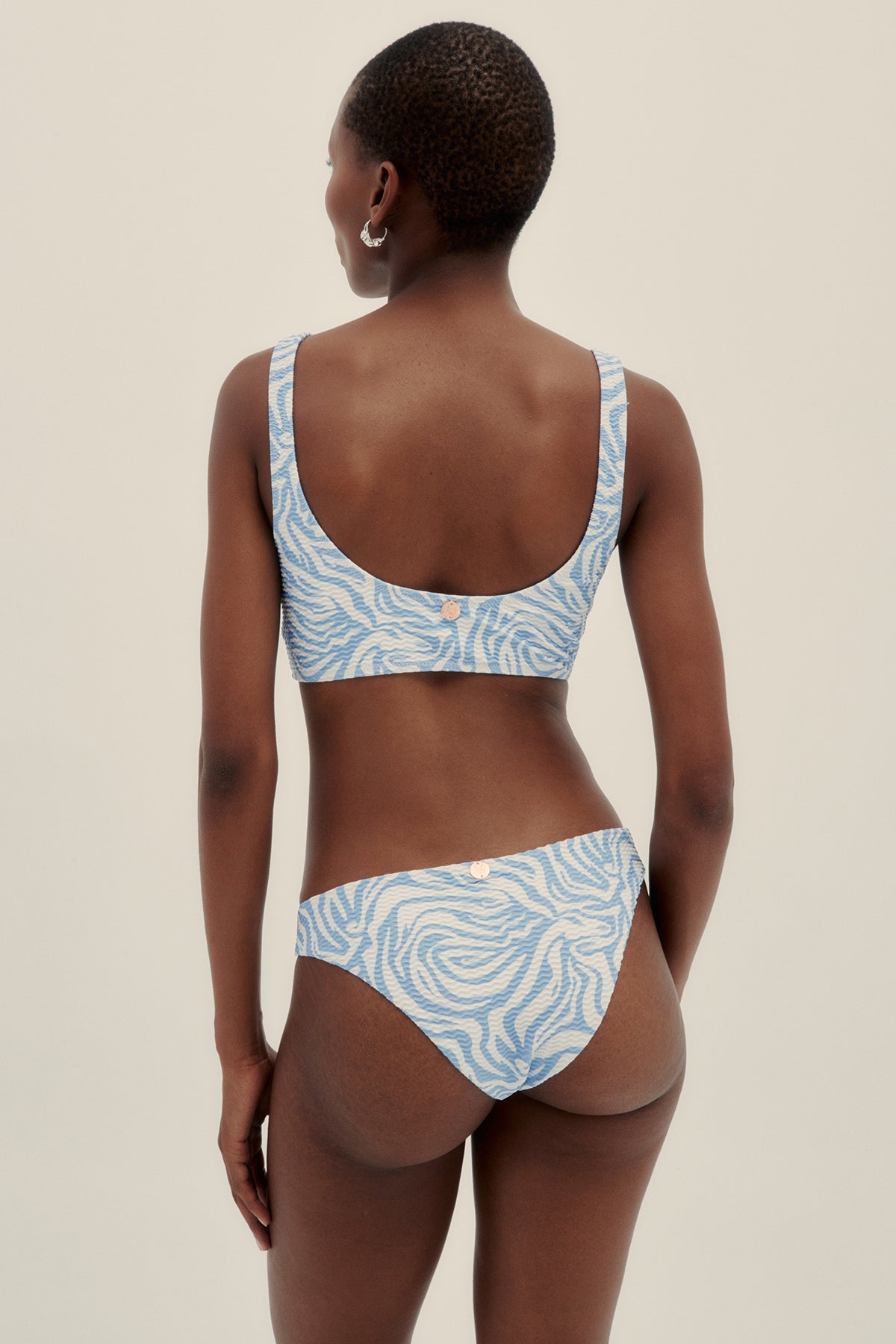 Zebra Striped Tali Top - Polonio