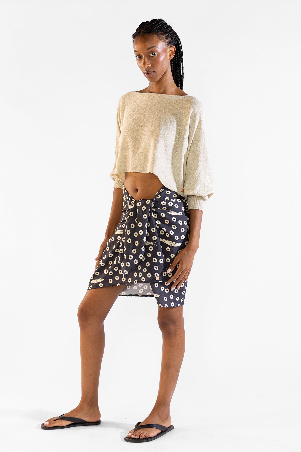 Ame Lurex Sweater Silver Sweaters Polonio UY