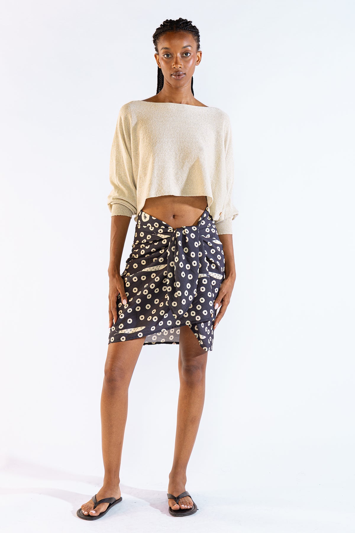 Ame Lurex Sweater Silver