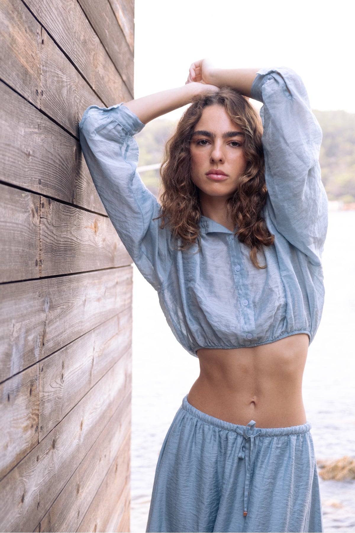 Camisa Abby Aqua