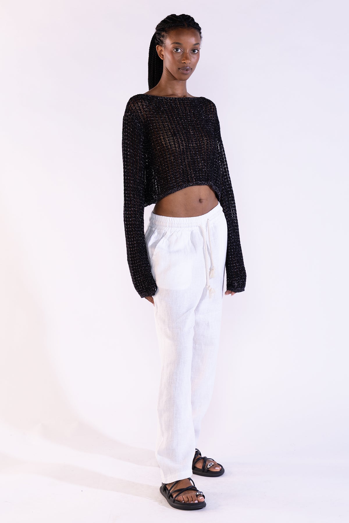 Crop Sweater Black