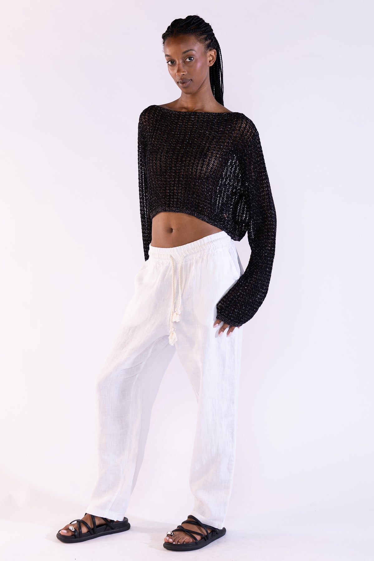 Crop Sweater Black