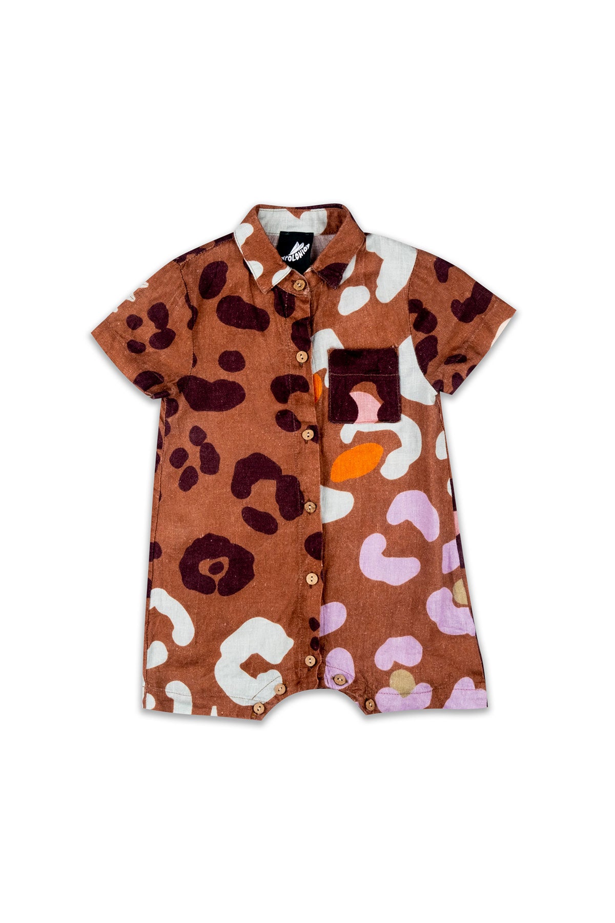 Spotted Bebé Shirtsuit Lino