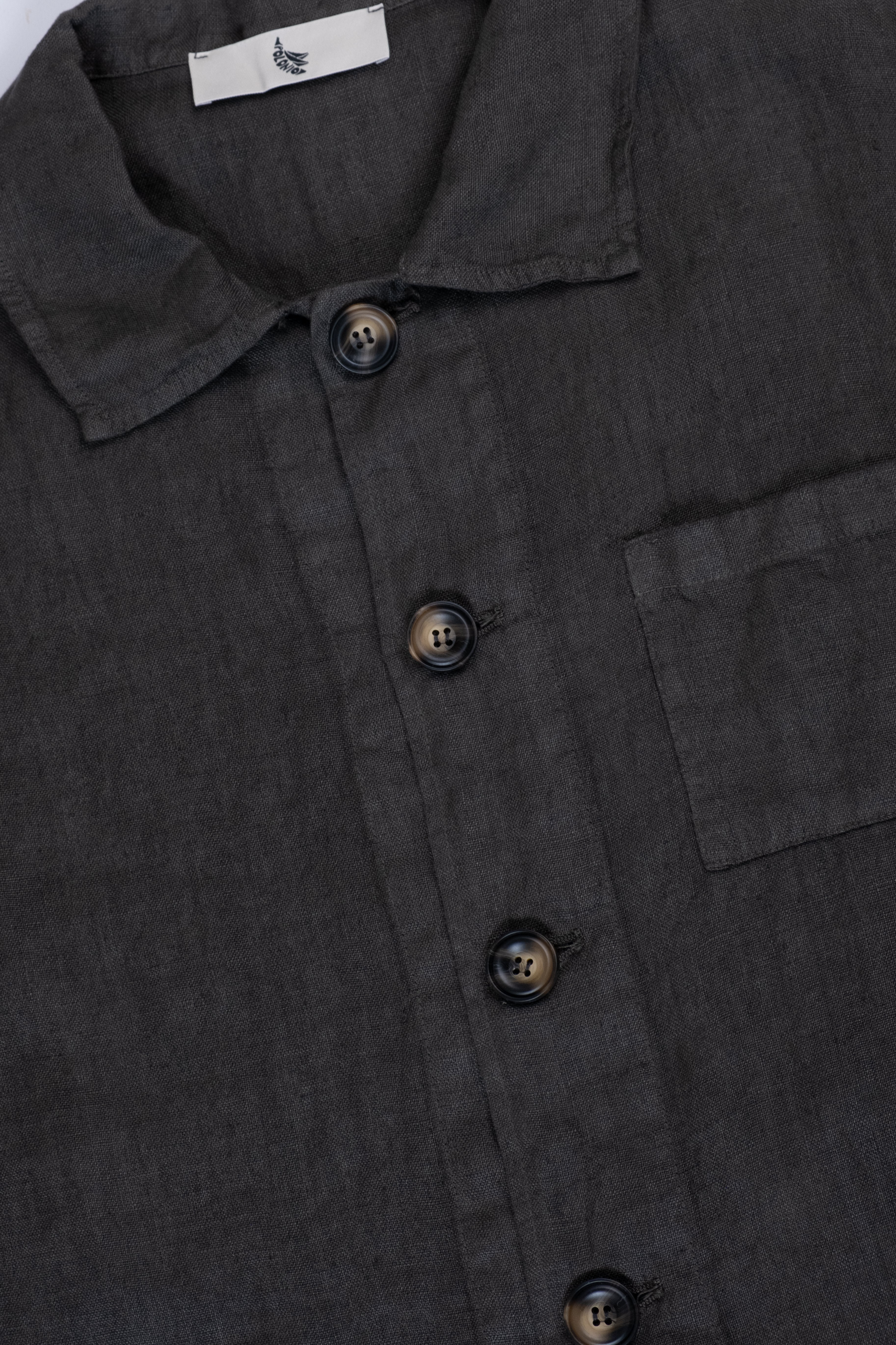 Premium Linen Jacket negro l