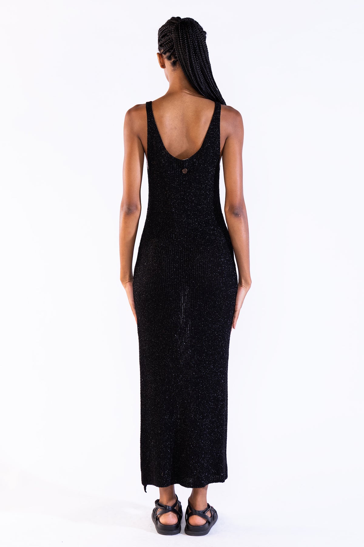 Vestido Eli Tejido Lurex Black