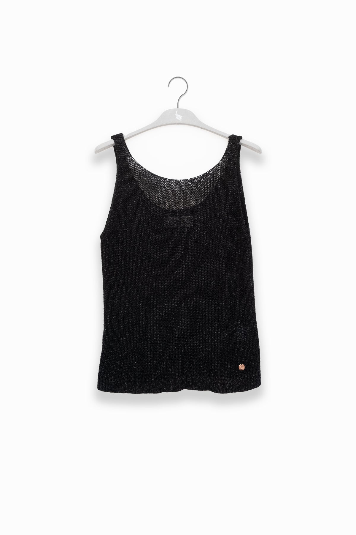 Eli Top Tejido Lurex Black