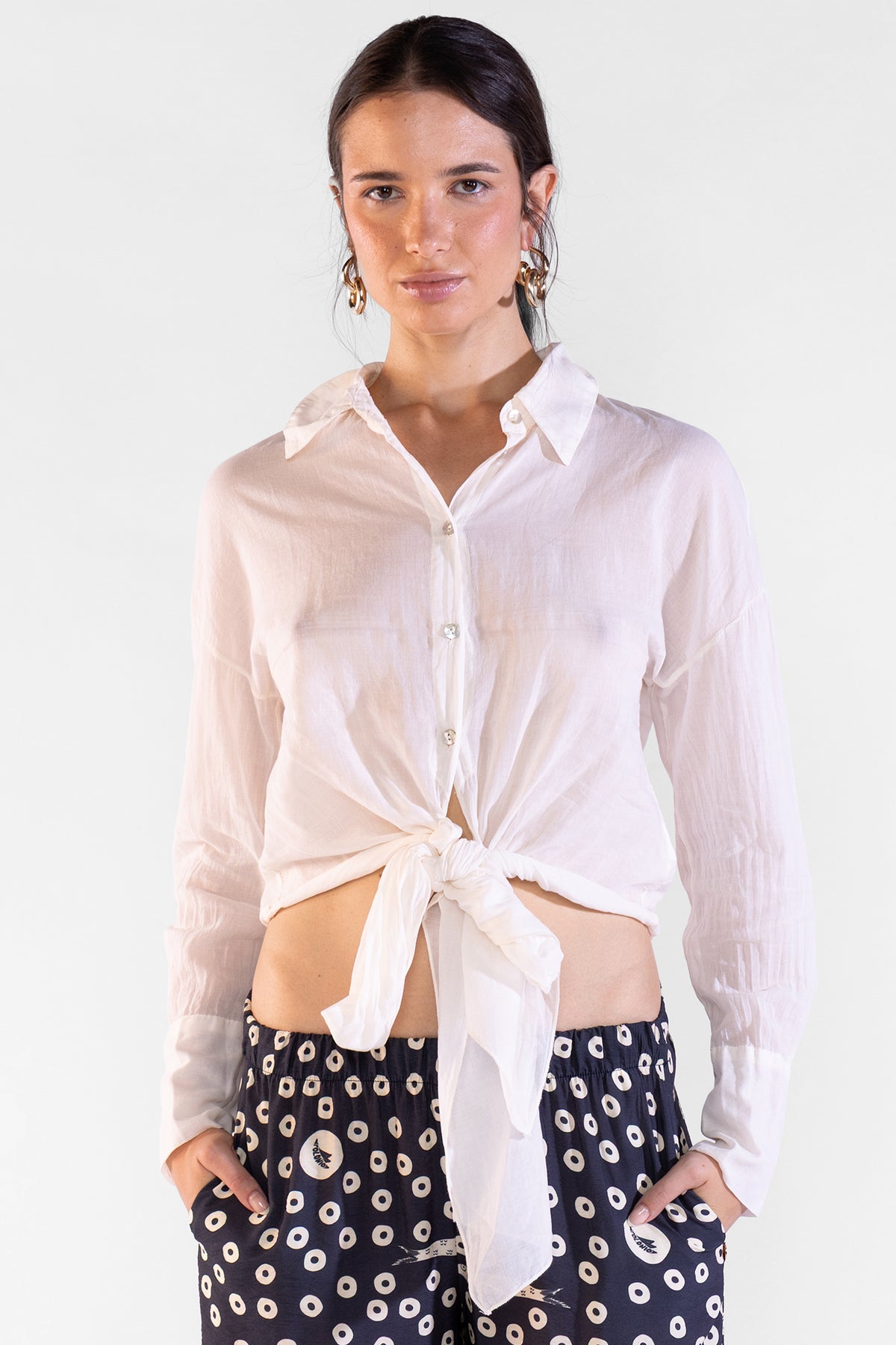 Camisa Fefe Crema