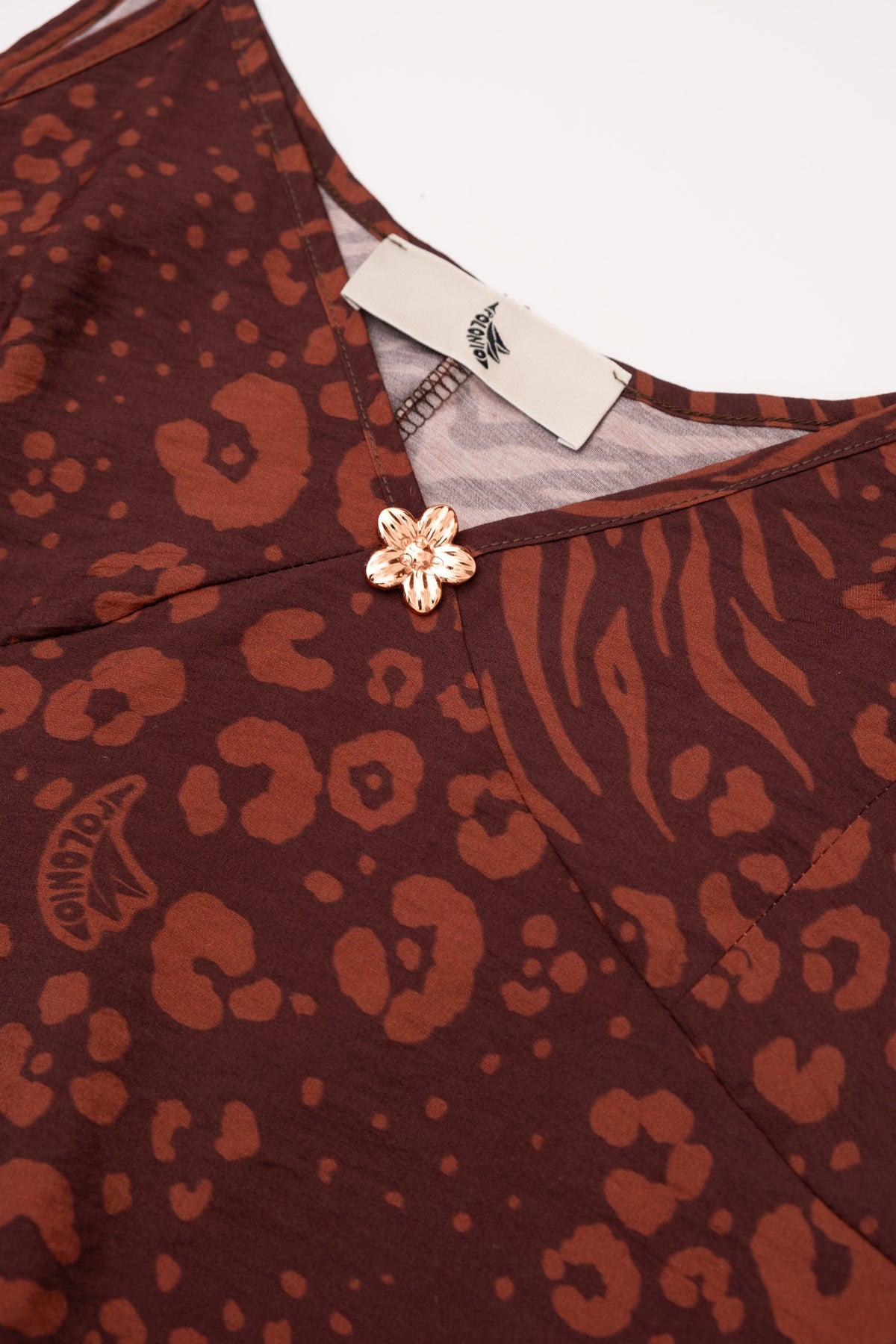 Vestido Flo Feline Chocolate