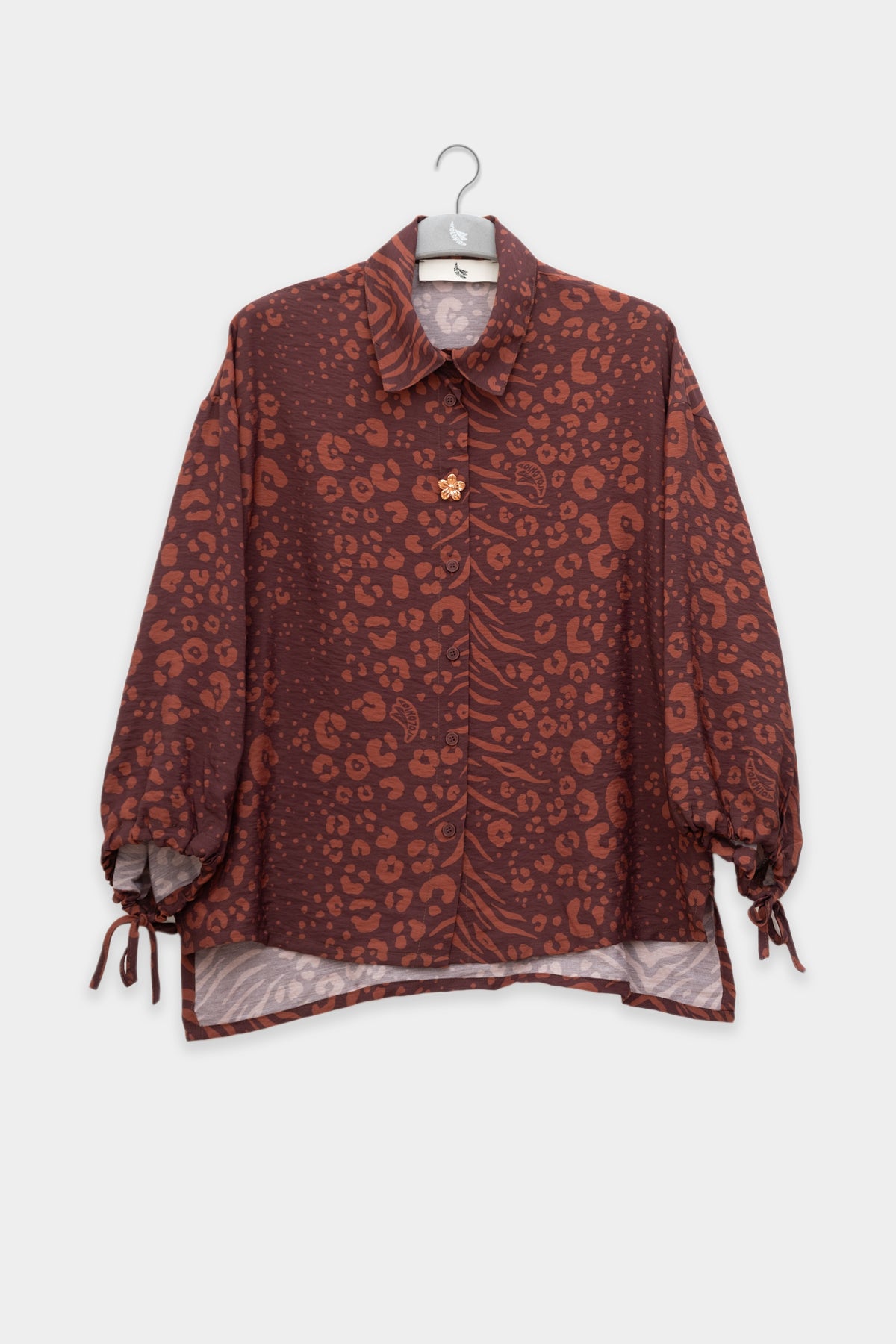 Camisa Flo Feline Chocolate