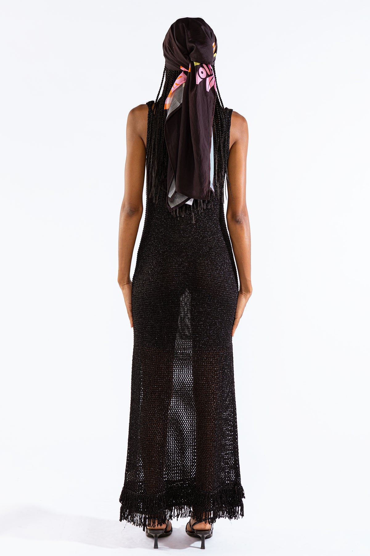 Vestido Fringes Black