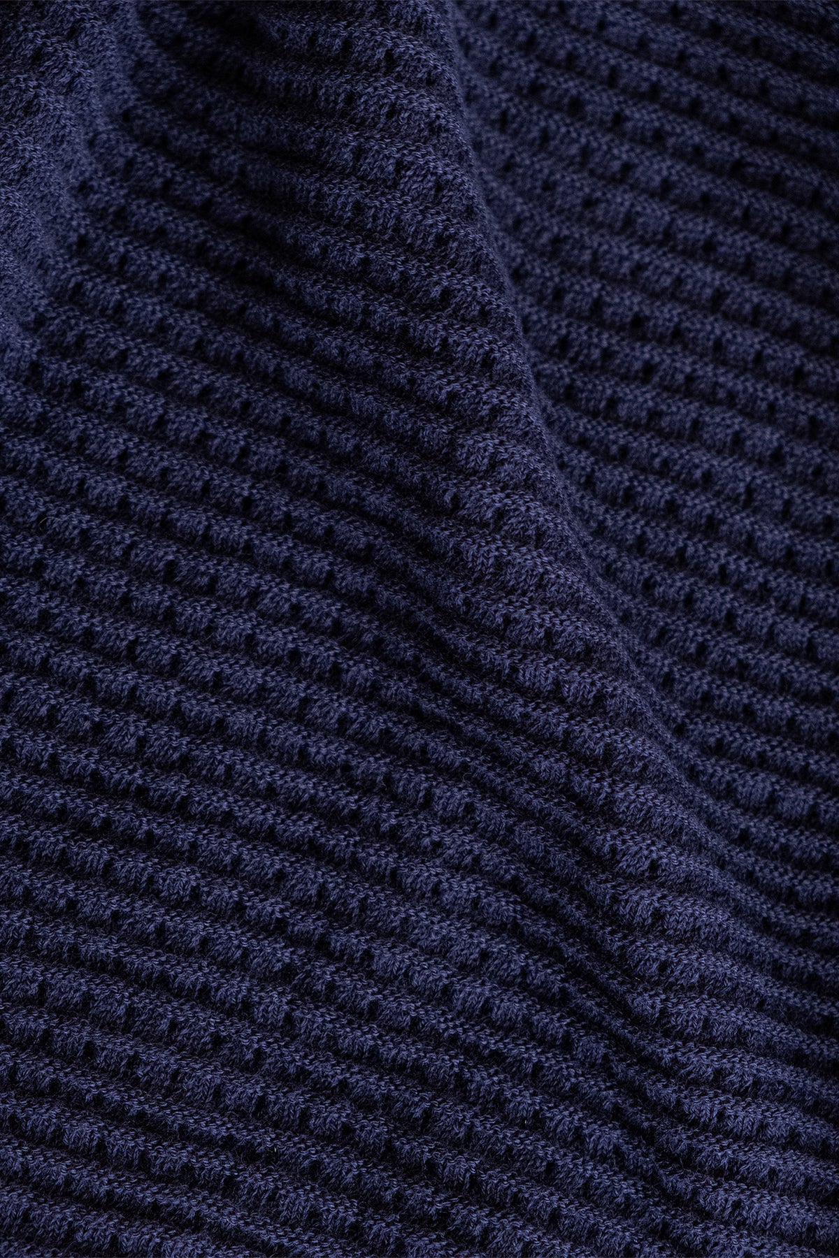 Button Down Knitted Shirt Navy Camisas Polonio UY