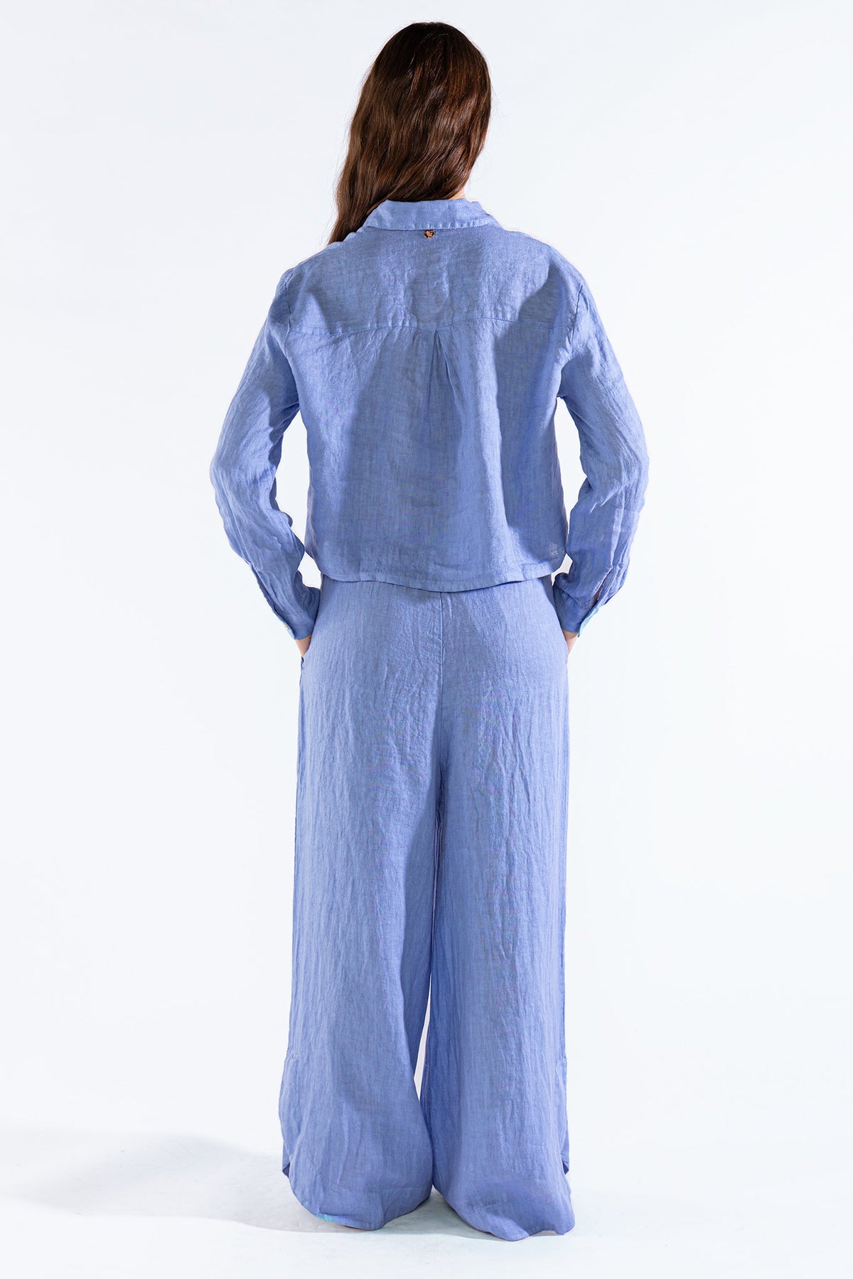 Camisa Lara Blue Tops y Camisas Polonio UY