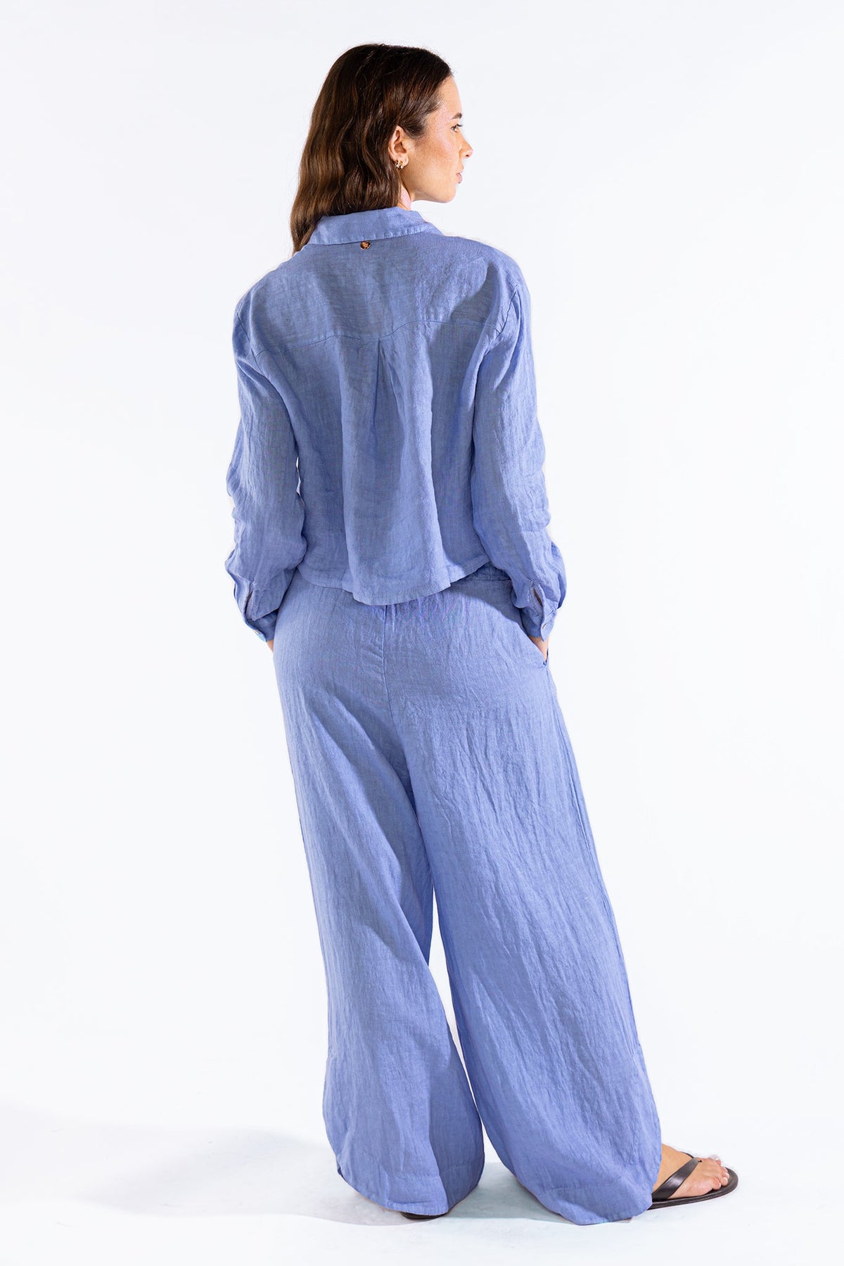 Camisa Lara Blue Tops y Camisas Polonio UY