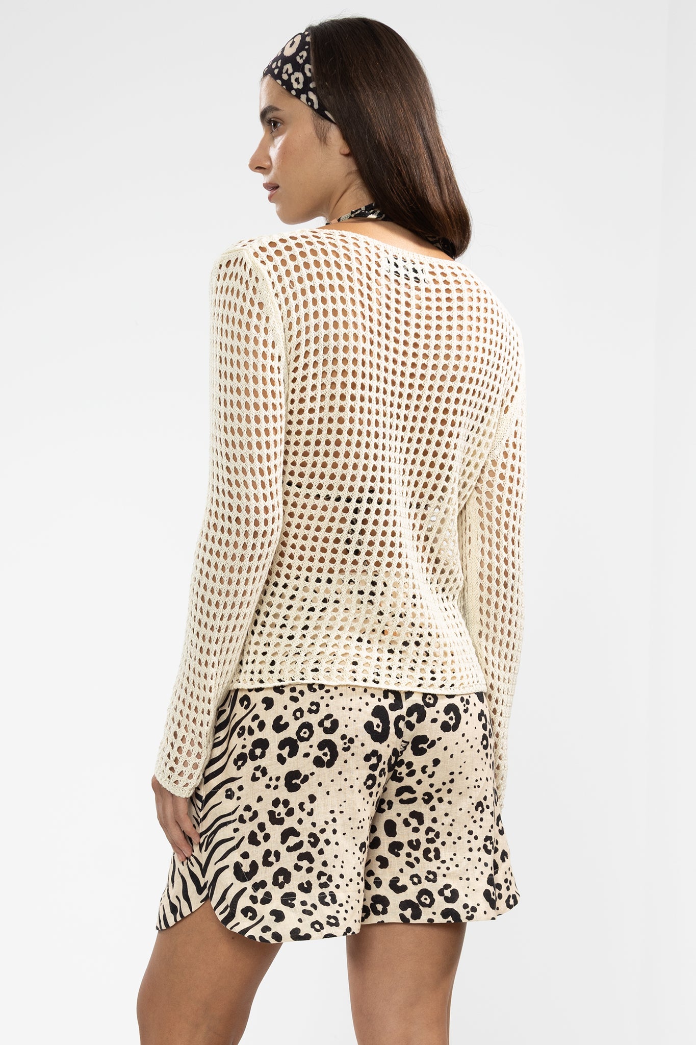 Lara Shorts Feline Crema