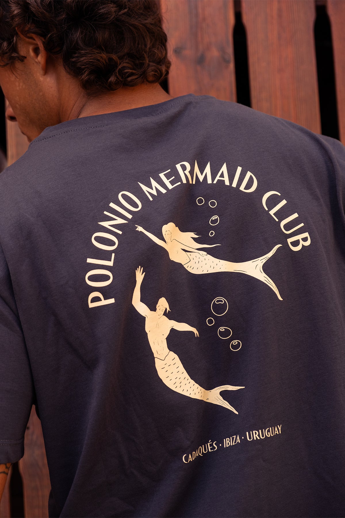 Mermaid Club Tee Piombo T-Shirt Polonio UY