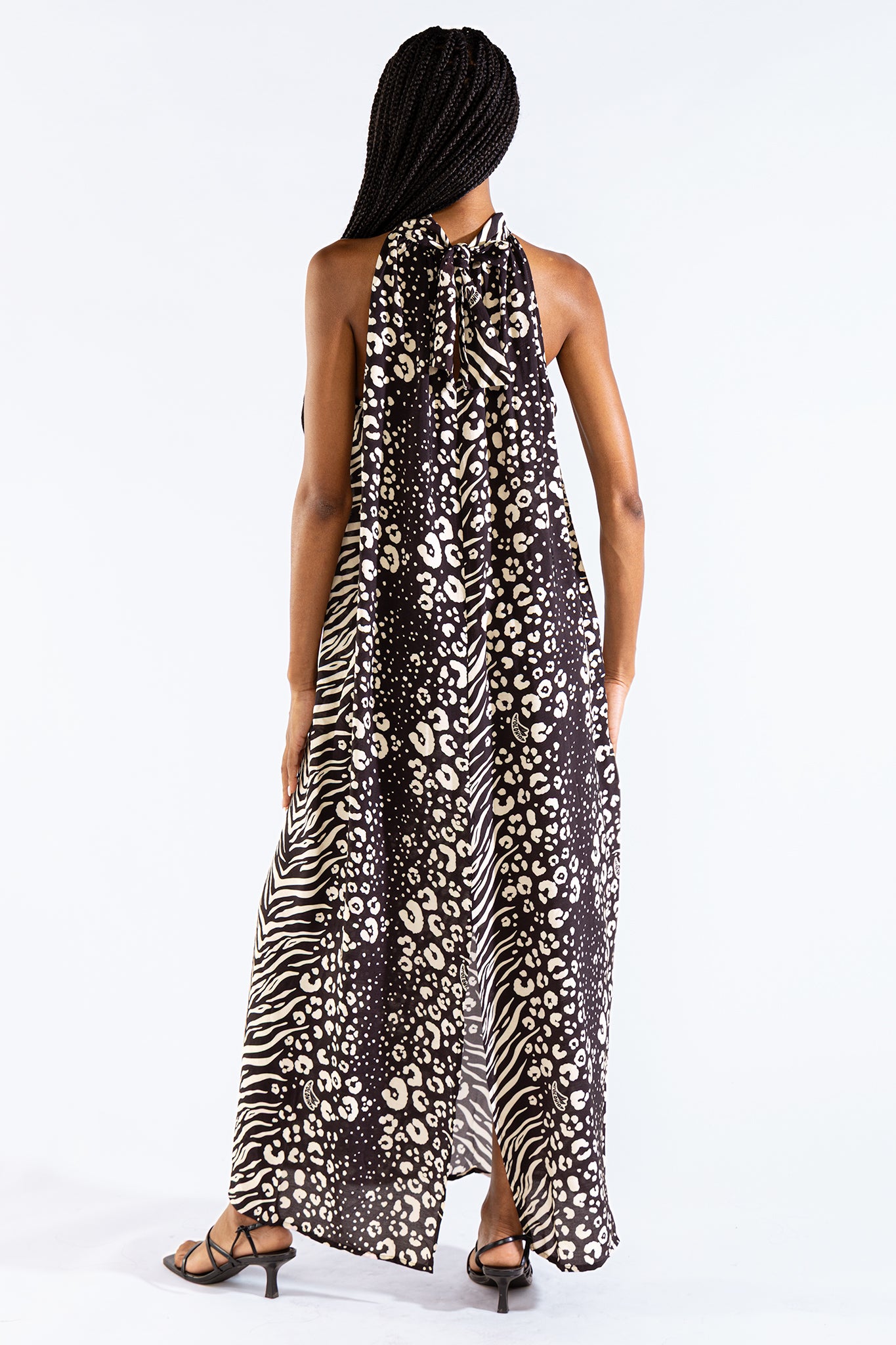 Vestido Halter Michu Feline Black