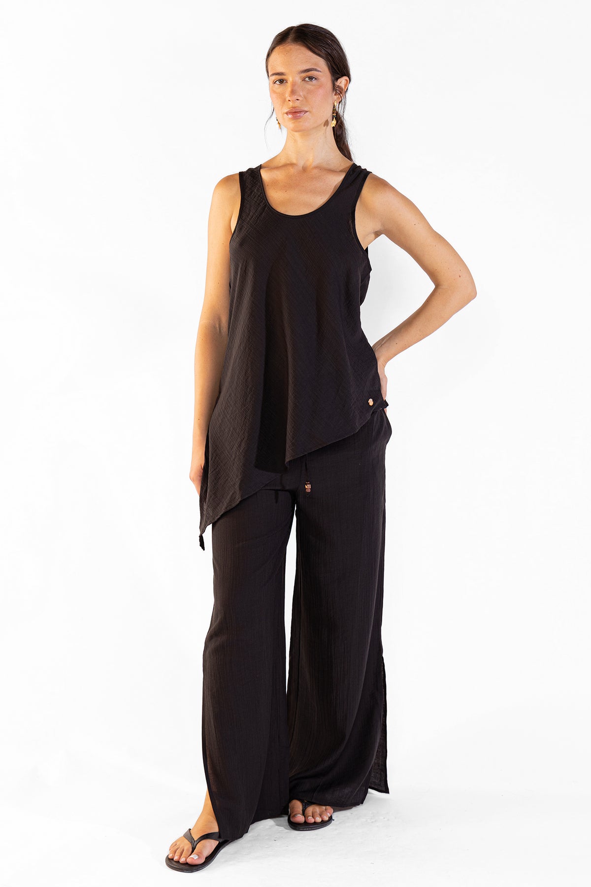 Pantalón Mila Black Pantalon Polonio UY
