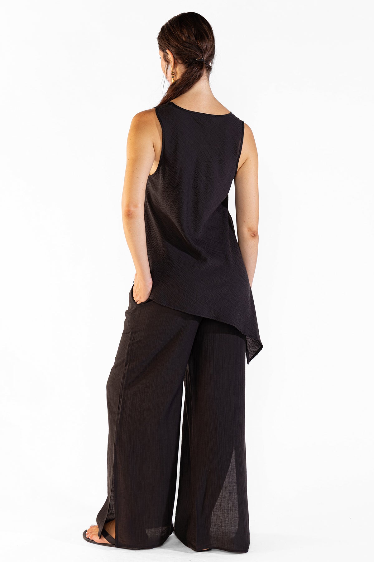 Pantalón Mila Black Pantalon Polonio UY
