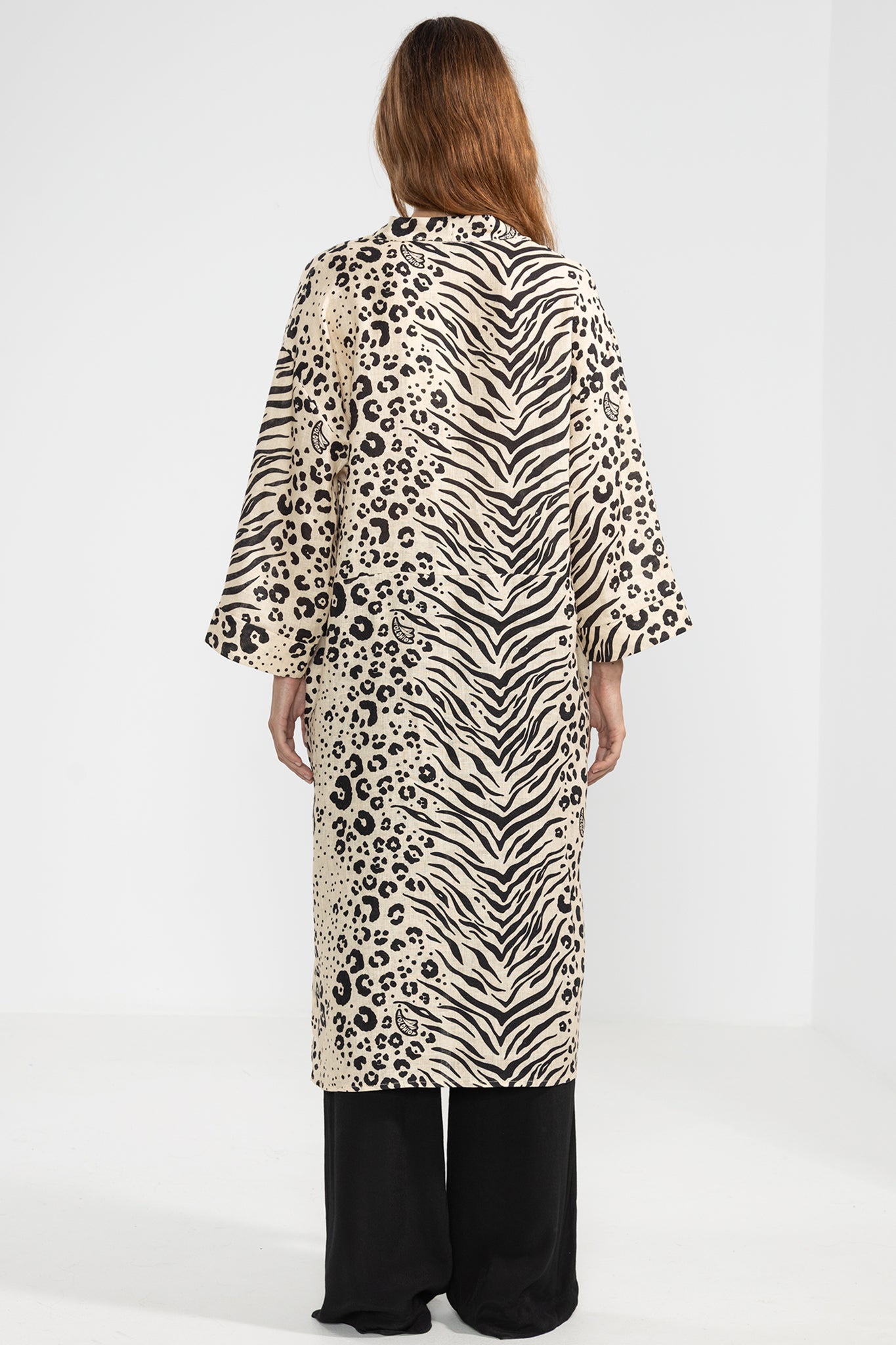 Nicky Long Shirt Feline Crema