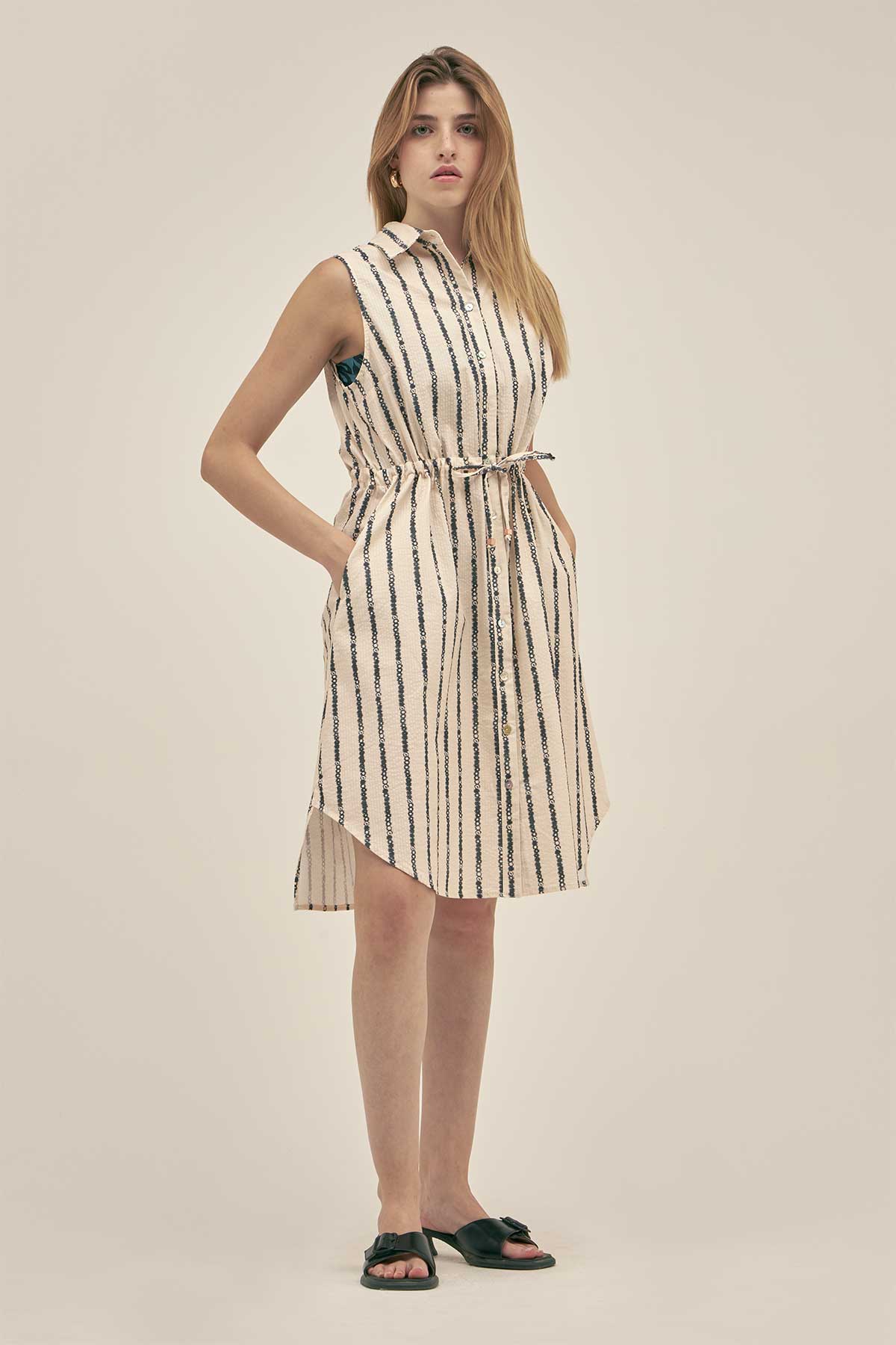 Vestido Angie Floral Stripe